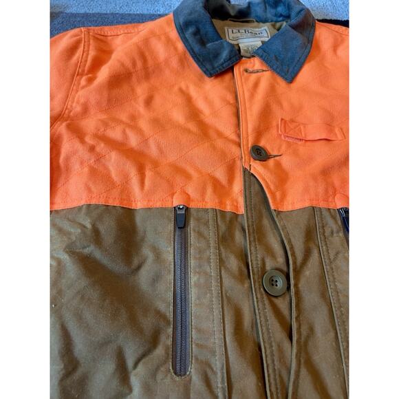 L.L. Bean Upland Hunter Field Coat Waxed Cotton - Picture 12 of 13